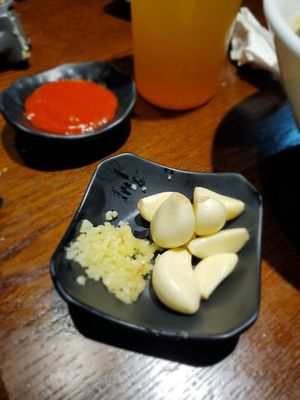 Fresh garlic tastes amazing in the ramen at Ramen Yamadaya in Torrance