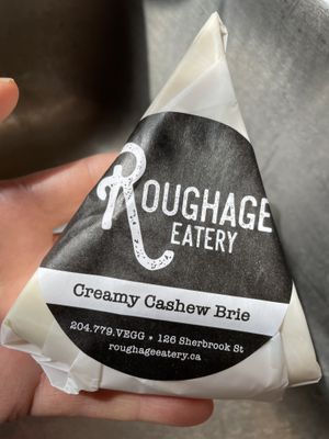 Creamy cashew Brie. So. Good.  at Roughage Eatery in Winnipeg