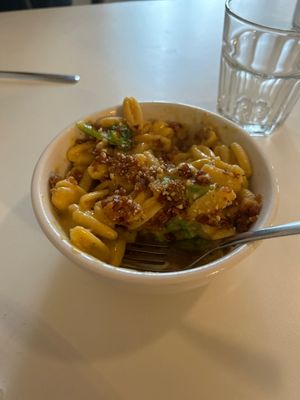 Mac and cheese  at Roughage Eatery in Winnipeg