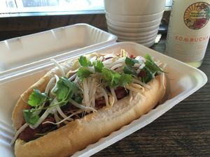 Bánh mi sandwich.  at Roughage Eatery in Winnipeg