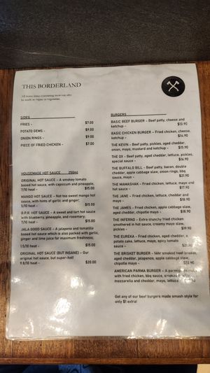 Request vegan when ordering. at This Borderland in Preston