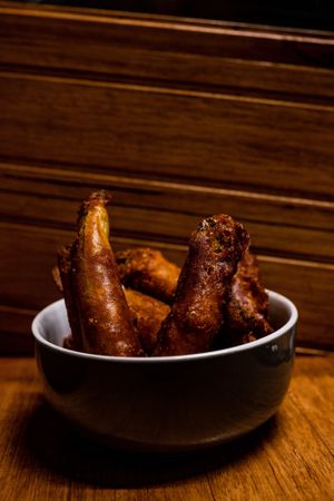 Deep Fried Pickles  at This Borderland in Preston
