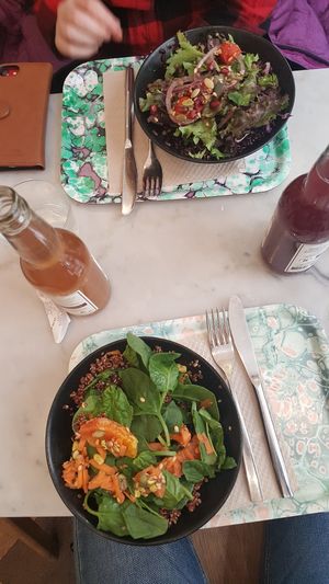 Salads at Maisie Café - Galeries Lafayette in Paris