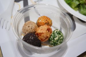Cheese balls at Maisie Café - Galeries Lafayette in Paris