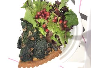 Epinards and mushroom tart at Maisie Café - Galeries Lafayette in Paris