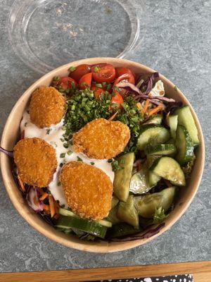 Nugget salad  at Swing Kitchen - Schwedenplatz in Vienna