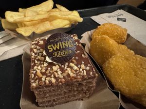 dinner  at Swing Kitchen - Schwedenplatz in Vienna