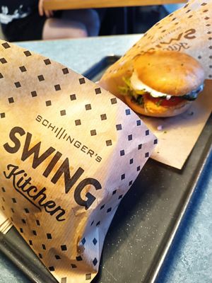Schnitzelburger (Vienna Burger) at Swing Kitchen - Schwedenplatz in Vienna