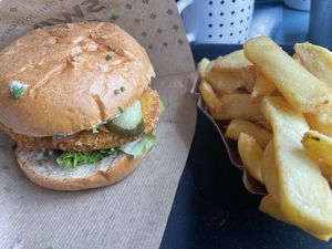 Vienna Burger Combo  at Swing Kitchen - Schwedenplatz in Vienna