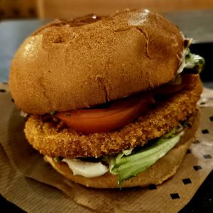 Vienna burger at Swing Kitchen - Schwedenplatz in Vienna