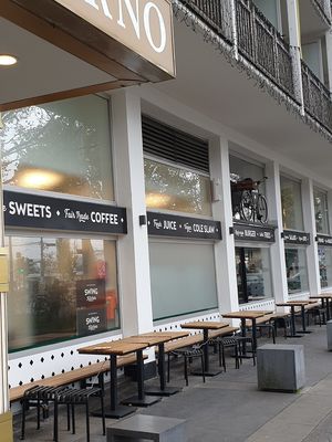 Outside at Swing Kitchen - Schwedenplatz in Vienna