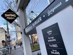 outside at Swing Kitchen - Schwedenplatz in Vienna