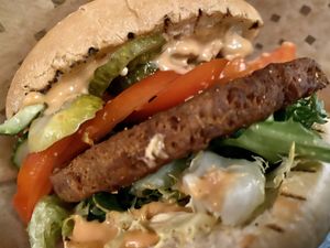 burger at Swing Kitchen - Schwedenplatz in Vienna