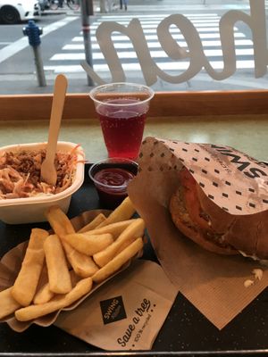 Nice burger  at Swing Kitchen - Schwedenplatz in Vienna
