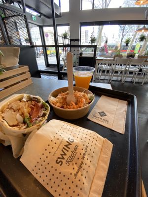 Swiss wrap set at Swing Kitchen - Schwedenplatz in Vienna