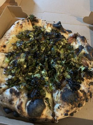 The roasted veggies on top are incredible at 20th Street Pizza in Philadelphia