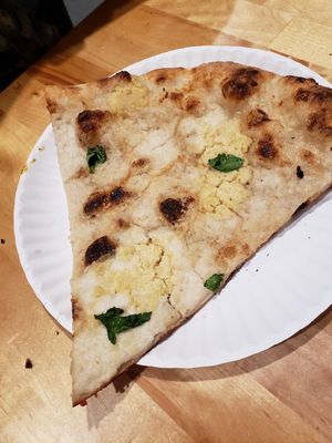 White pizza at 20th Street Pizza in Philadelphia