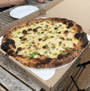 White Pizza   at 20th Street Pizza in Philadelphia