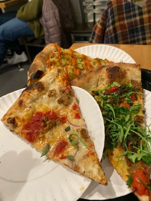 yum yum yum at 20th Street Pizza in Philadelphia