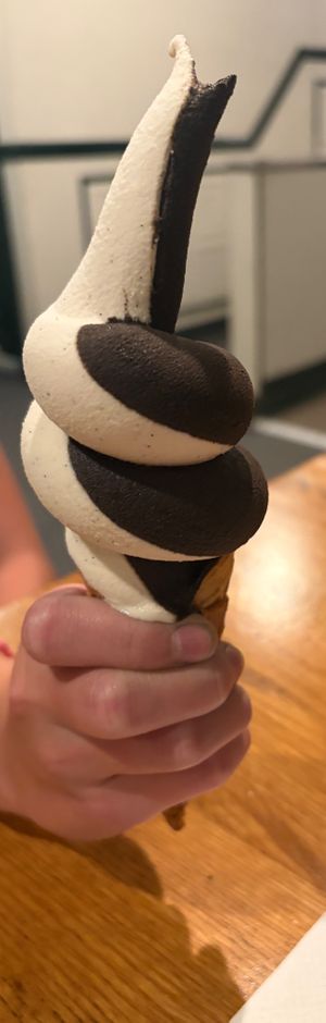 Wow! This ice cream swirl was better than expected! at 20th Street Pizza in Philadelphia