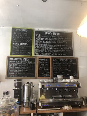 Menu at The Carrot's Tail in Rathmines