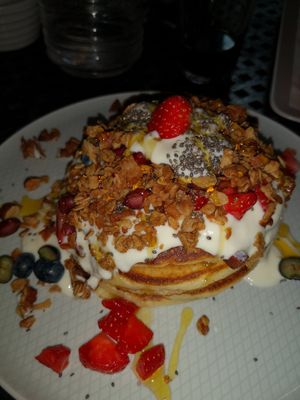 Granola pancakes at The Carrot's Tail in Rathmines
