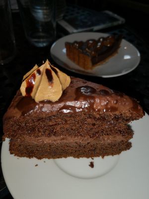 Chokolate cake at The Carrot's Tail in Rathmines