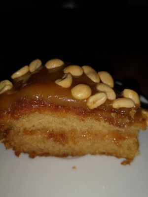 Caramel and peanut cake at The Carrot's Tail in Rathmines