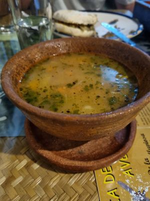 Sopa - Verdura con amaranto at Xkape Kob'an in Coban