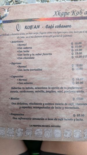  at Xkape Kob'an in Coban