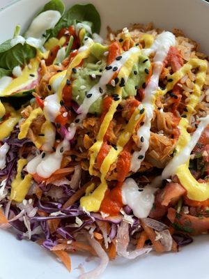 Pulled Smokey Jackfruit Hotbox    at A Tribe Called Veg in Brighton