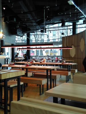Interior at Wagamama in Paris