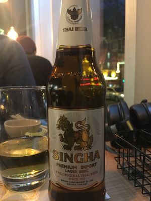 One of several Asian beers on the menu at Wagamama in Paris