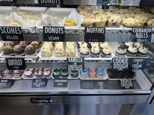 Vegan dessert variety (August 2023)  at Miss Moffett's Mystical Cupcakes in Lacey