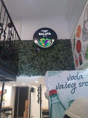 The venue at Moja Salata Bar in Belgrade