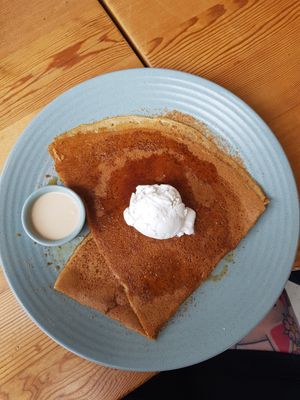 Lemon crepes at Girdlers in Dee Why