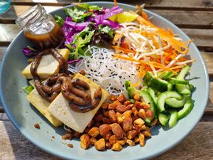 Vietnamese salad at Girdlers in Manly