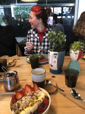 Açai bowl and avo toast  at Girdlers in Manly