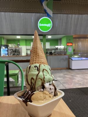 Vegan ice cream  at Guacamole in Montevideo