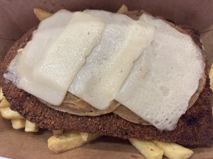 Milanesa napolitana con guarnición   at Guacamole in Montevideo