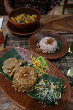 Vegan Nasi Goreng, very tasty at Bali Soul in Ubud