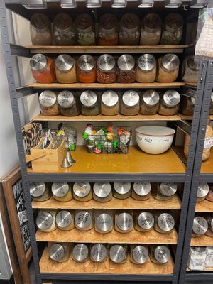 A small selection of our herbs and spices. at Pack It In in Worcester