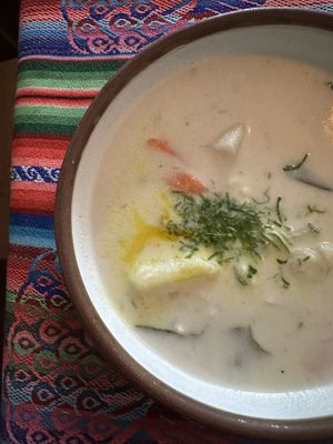 Sopa de maní   at El Germen in Sucre