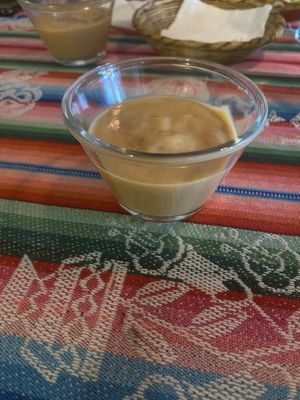 Caramel cream, problably not vegan  at El Germen in Sucre