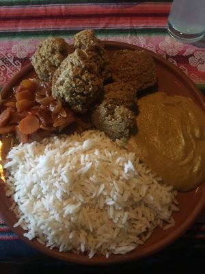 Delicious falafel  at El Germen in Sucre