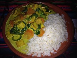 tofu curry at El Germen in Sucre