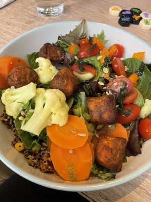 Amazing homemade falafels  at Dragonfly Bistro in Aberystwyth