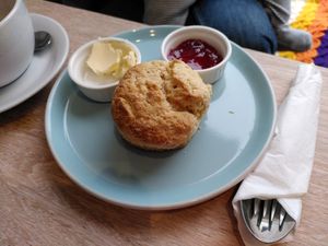 Scone (January 2024) at Dragonfly Bistro in Aberystwyth