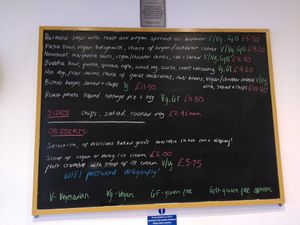 Menu (February 2024) at Dragonfly Bistro in Aberystwyth