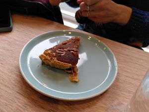 Bakewell tart (February 2024) at Dragonfly Bistro in Aberystwyth